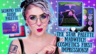 MadWitch Cosmetics The Star Palette First Impressions 💜💙💚✨ Indie Makeup ✨ [upl. by Nedyarb]