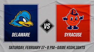 Syracuse vs Delaware  2172024  Highlights [upl. by Analos]