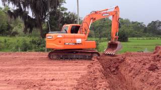 Doosan Excavator Dx140  Construtex Aluguel Escavadeira 48 991721001 [upl. by Morten359]