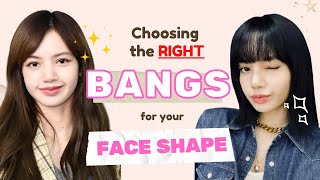 Which BANGS suit my FACE SHAPE 💇 EVERYTHING you SHOULD KNOW before getting bangs [upl. by Nekcerb]