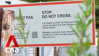 More migrants trying to enter the US through its northern border with Canada [upl. by Fiorenza]