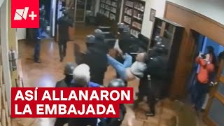 Video de la Embajada México en Ecuador durante su hallanamiento  N [upl. by Grof]