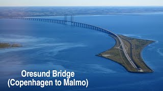 LifeZoneVideo Oresund Bridge Denmark Sweden Famous Bridge in Europetravel vlog🇩🇰 [upl. by Melnick88]