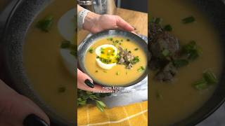 Zupa krem ziemniaczanochrzanowa 😍🐰 przepis food recipe soup [upl. by Odlopoel]