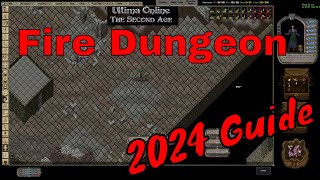 Classic Ultima Online T2A Second Age UOSA 2024 Fire Dungeon Review [upl. by Verda]