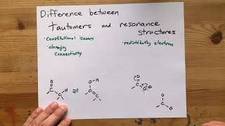 Tautomers vs Resonance Structures Whats the Difference [upl. by Nishom]