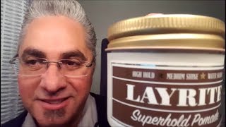 LayRite Superhold Pomade Review [upl. by Lathrope]