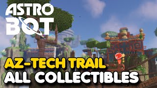 Astro Bot  AzTech Trail 100 Walkthrough All Bots Puzzle Pieces amp Lost Galaxies [upl. by Yngad30]