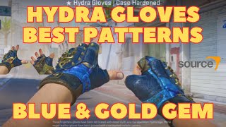 Hydra Gloves Case Hardened Blue Gem amp Gold Gem Best Patterns Showcase In CS2 [upl. by Leunamme]