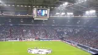 FC Schalke 04 vs Real Madrid  18022015  Schalker Hymne [upl. by Lauralee]