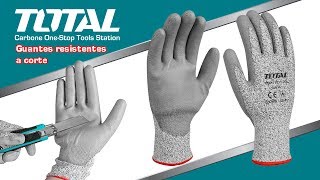 Guantes Anti Cortes Total Tools Carbone [upl. by Telrats]