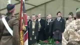 Argyll and Sutherland Highlanders march in Dumbarton [upl. by Petuu636]