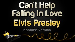 Elvis Presley  Cant Help Falling In Love Karaoke Version [upl. by Aitetel984]