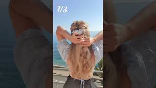 3 SCRUNCHIE HAIRSTYLES IDEAS  3 COIFFURES AVEC CHOUCHOUS FACILES [upl. by Yecniuq]