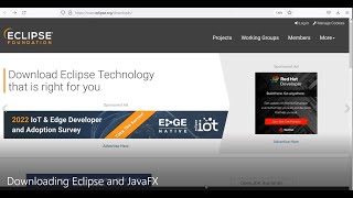 JAVA  Downloading Eclipse and JavaFX [upl. by Brook]