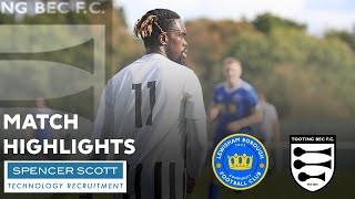 Match Highlights Lewisham Borough v Tooting Bec [upl. by Inez]