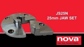 NOVA JS25N 25mm 1quot Chuck Accessory Jaw Set [upl. by Nairolf810]