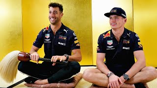 Learn Shodo with Daniel Ricciardo and Max Verstappen ✍️ [upl. by Morgen]