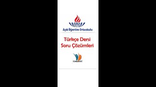 AÖO Türkçe 8 Sınıf 2324 Aralık 202324  1 Dönem Soru Çözümleri [upl. by Constancia811]