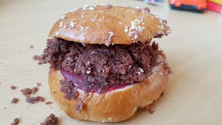 Burger King Easter Lent Burger Cream Strawberry Sauce And Crownie In A Cardamom Bun [upl. by Kenlay]