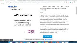 WP FashionGO  Sync Wholesale Retail Fashion Clothing Apparel Accessories Boutique [upl. by Amian]