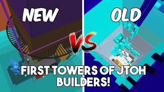 So I Tried JTOH BUILDERS FIRST TOWERS part 1 [upl. by Anaz]