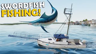 Harpoon Fishing Swordfish  Fishing North Atlantic [upl. by Ynamrej617]