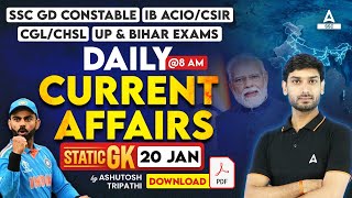 20 January Current Affairs 2024  Current Affairs Today GK Question amp Answer by Ashutosh Tripathi [upl. by Melinda]