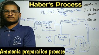 Haber Process Industrial process of ammonia preparationHaber process Class12 chemistry chapter7 [upl. by Niltak]