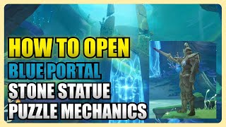 Nameless Stone Statue  How To Open Blue Portal  World Quests amp Puzzles Genshin Impact [upl. by Sidnac731]