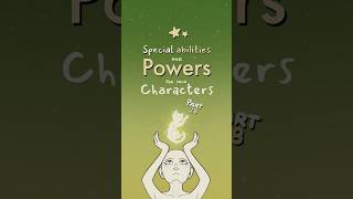 special ability and power ideas for your characters part 28 🧨writing oc art originalcharacter [upl. by Aimit]