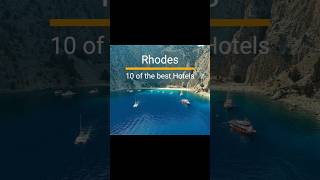 Rhodes 10 Best Hotels travel rhodes hotel holiday greekislands vacation [upl. by Hsirk]