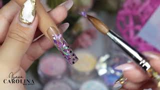 Colección de ACRÍLICOS con GLITTER Para Las Uñas [upl. by Legim]