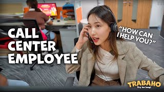 Being a Call Center Employee in the Philippines Be Like  TRABAHO [upl. by Aicilana]