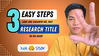 Create your RESEARCH TITLE in just 3 EASY STEPS  Thesis Secret Tricks [upl. by Beaufort664]