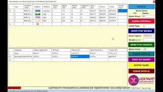 Lazer Maliyet Programı  Metalix Uyumlu  1 Dakikada Birim Fiyat Hesabı Yapın  LazerMaliyetcom [upl. by Yekciv711]