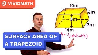 Surface Area of a Trapezoid  VividMathcom [upl. by Devinna]