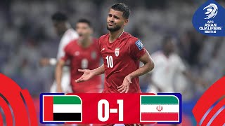 AsianQualifiers  Road To 26  Group A  United Arab Emirates 0  1 Islamic Republic Of Iran [upl. by Clorinde]