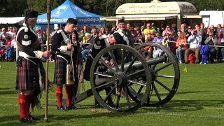 Blairgowrie Rattray and District Pipe Band and The Atholl Highlanders at Birnam Highland Games [upl. by Sioux]