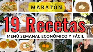 ✅Maratón de Recetas Fáciles y Económicas con 50 19 Recetas Menú Semanal🥩🥦🥕💸YessyRecetas [upl. by Leonardi427]