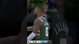 11224 Damian Lillard W 5 Threes In The 1ST Quarter Vs Cavs nbahighlights nba nbavideos shorts [upl. by Imuy70]