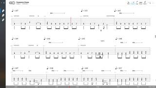 Pantera  Cemetary Gates LEAD GUITAR TAB PLAY ALONG [upl. by Nevek316]