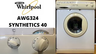 Whirlpool AWG324 Washing Machine  Synthetics 40 [upl. by Ardnasella812]