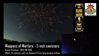 Weapons of Warfare  5 Inch Shells  Pyroland Fireworks [upl. by Oatis]