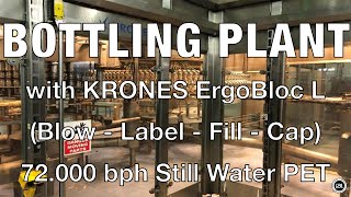 Used Krones Complete Lines Combiblock Still Water 72 000 bph [upl. by Uella]