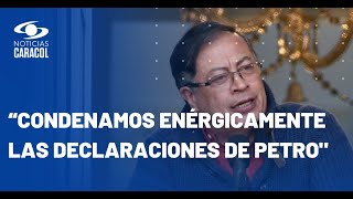 EE UU rechaza palabras de Petro sobre gobierno de Israel y le pide condenar a Hamás [upl. by Whitson]