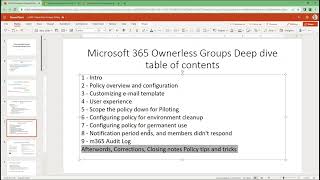 Microsoft 365 Ownerless Groups Policy Deep Dive 19 Intro [upl. by Racso]