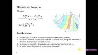 Precipitacion media por el método de Isoyetas [upl. by Enelcaj]