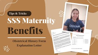 SSS MATERNITY BENEFITS  OBSTETRICAL HISTORY FORM AND EXPLANATION LETTER│Ate Mel [upl. by Onnem]