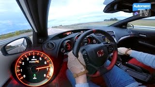 2016 Civic Type R 310hp  0270 kmh acceleration 60FPS [upl. by Nolek]